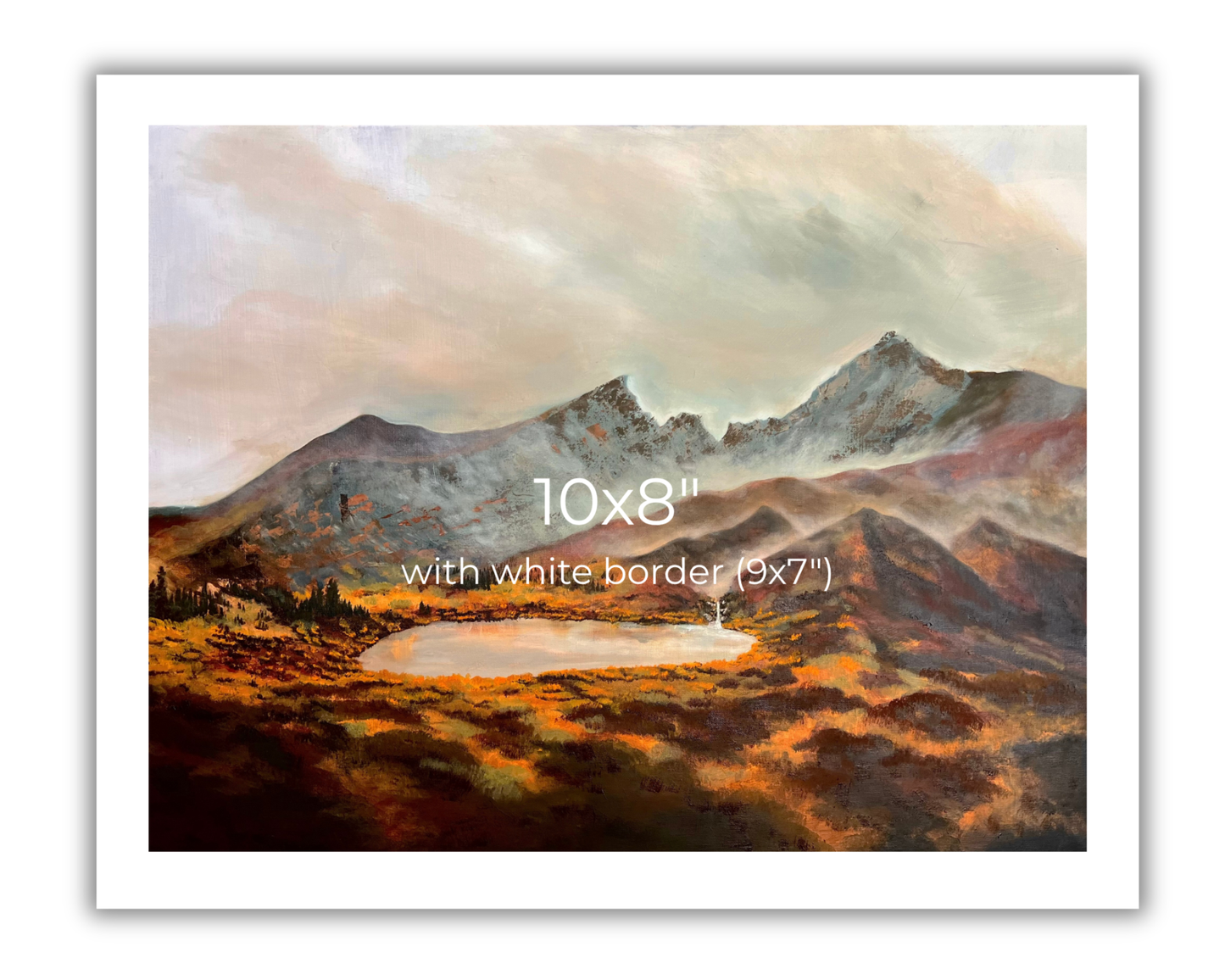 Squaretop Mountain Print - Colorado Mountain Landscape Painting Print