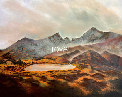 Squaretop Mountain Print - Colorado Mountain Landscape Painting Print