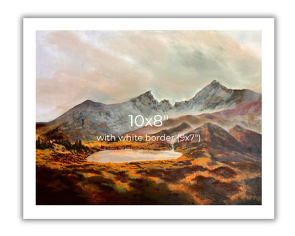 Squaretop Mountain Print - Colorado Mountain Landscape Painting Print
