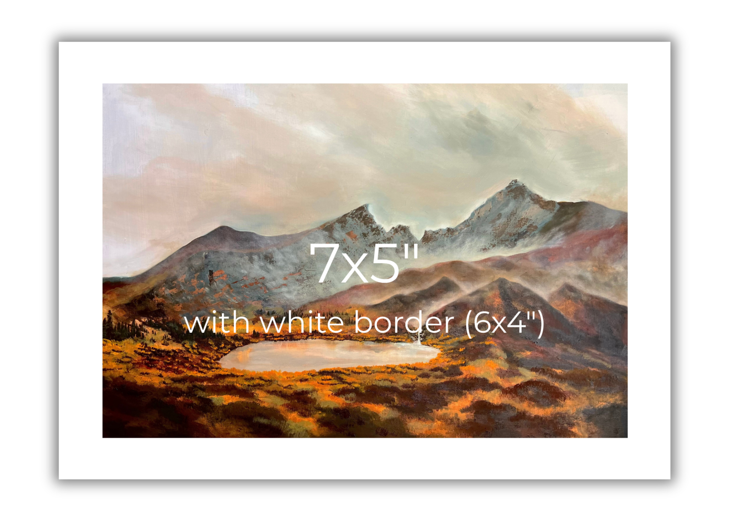 Squaretop Mountain Print - Colorado Mountain Landscape Painting Print