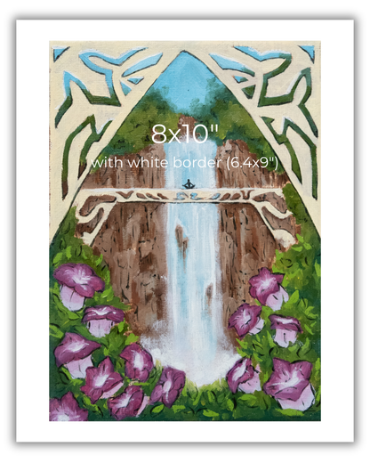 A Bridge to Wander Print - Fantasy Floral Nature Art