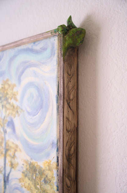 Arwen's Sorrow, Original Oil Painting with Custom Frame - Inspired by Lord of the Rings. Painting by Kelsey Weirick