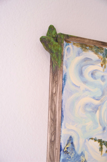 Arwen's Sorrow, Original Oil Painting with Custom Frame - Inspired by Lord of the Rings. Painting by Kelsey Weirick