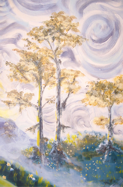 Arwen's Sorrow, Original Oil Painting with Custom Frame - Inspired by Lord of the Rings. Painting by Kelsey Weirick