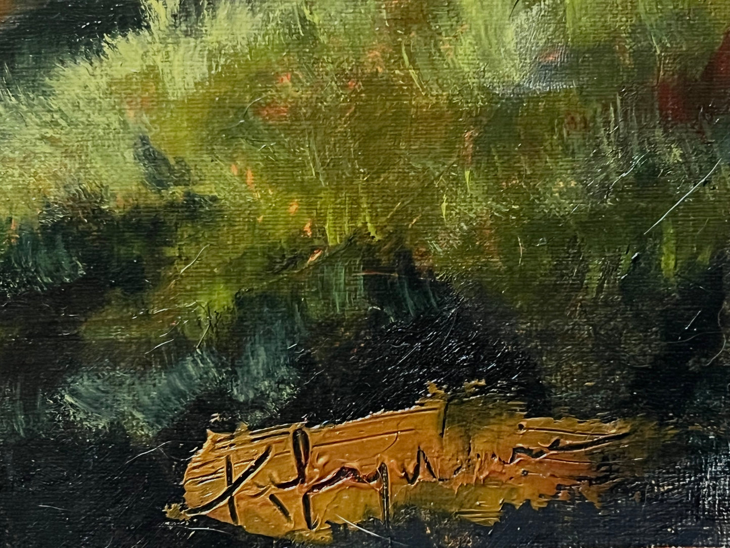 Twilight Homecoming 16x20” Framed Original Oil painting by Kelsey Weirick